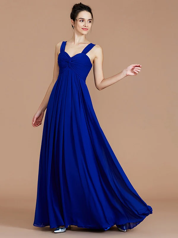 Empire Sweetheart Sleeveless Ruched Chiffon Bridesmaid Dresses - Image 7