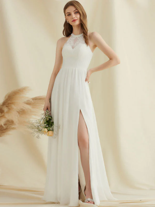 Amazing Evening Dress A Line Jewel Neck Chiffon Floor Length Applique Formal Dinner Dresses Party Dress - Image 2
