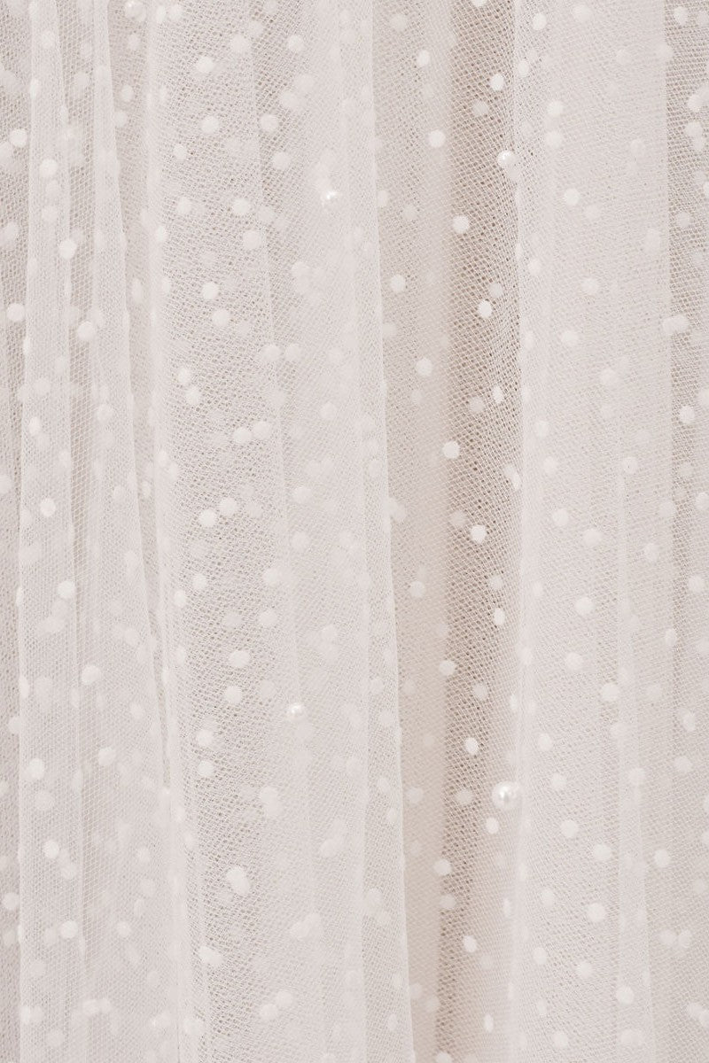 Exclusive White Wedding Dresses T-Length A-Line Sweetheart Pearls Spaghetti Straps Tea Length Bridal Dress - Image 5
