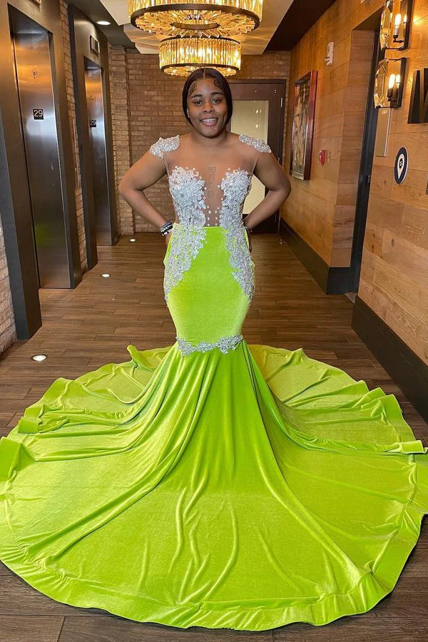 Chic Sleeveless Backless Mermaid Prom Dress With Beading - Image 2