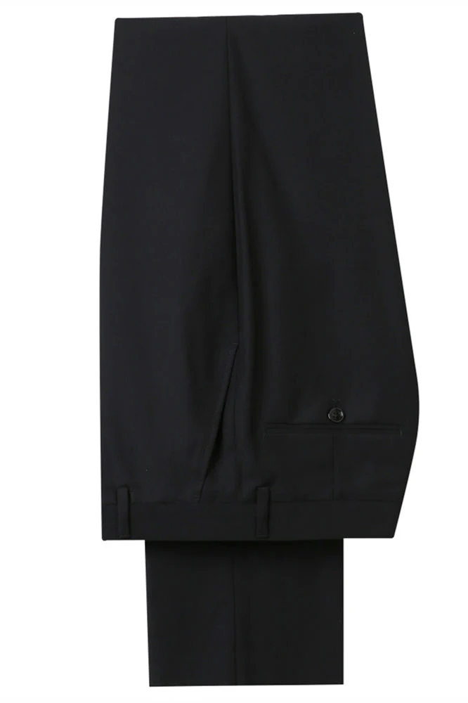 Fernando White Jacquard One Button Wedding Men Suits with Black Lapel - Image 3