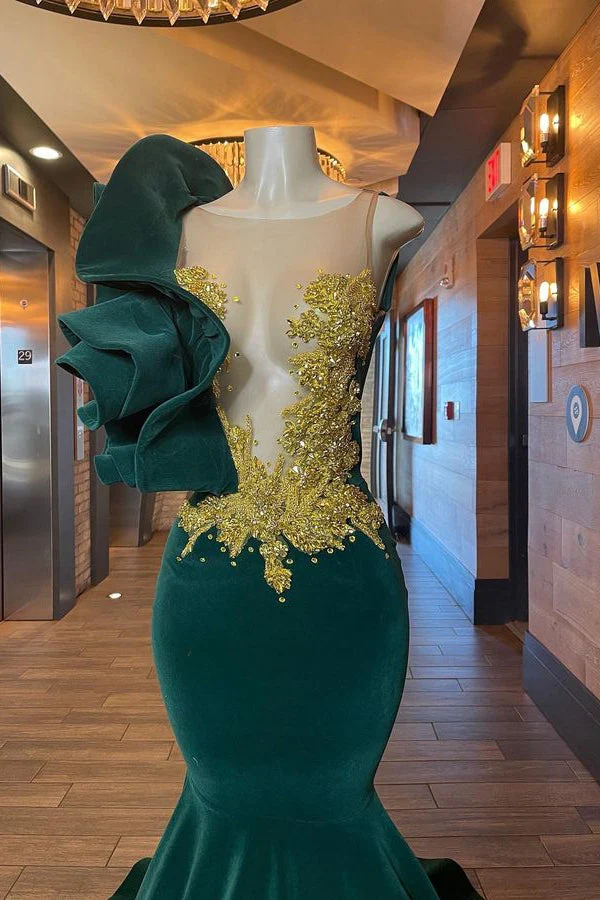 Fabulous Long Sleeveless Meimaid Prom Dress With Beading - Image 2