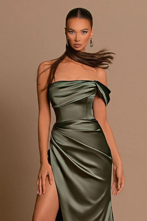 Glamorous Off-the-Shoulder Prom Dress Mermaid Long With Split - Image 6