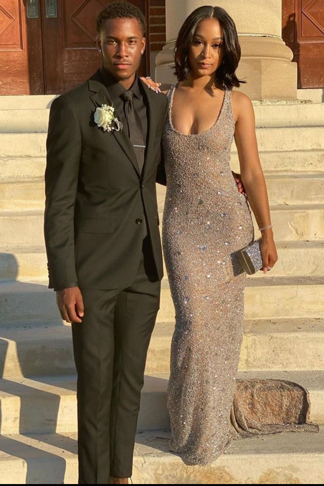 Glitter Sequin Sleeveless Slim Prom Formal Dress - Image 2