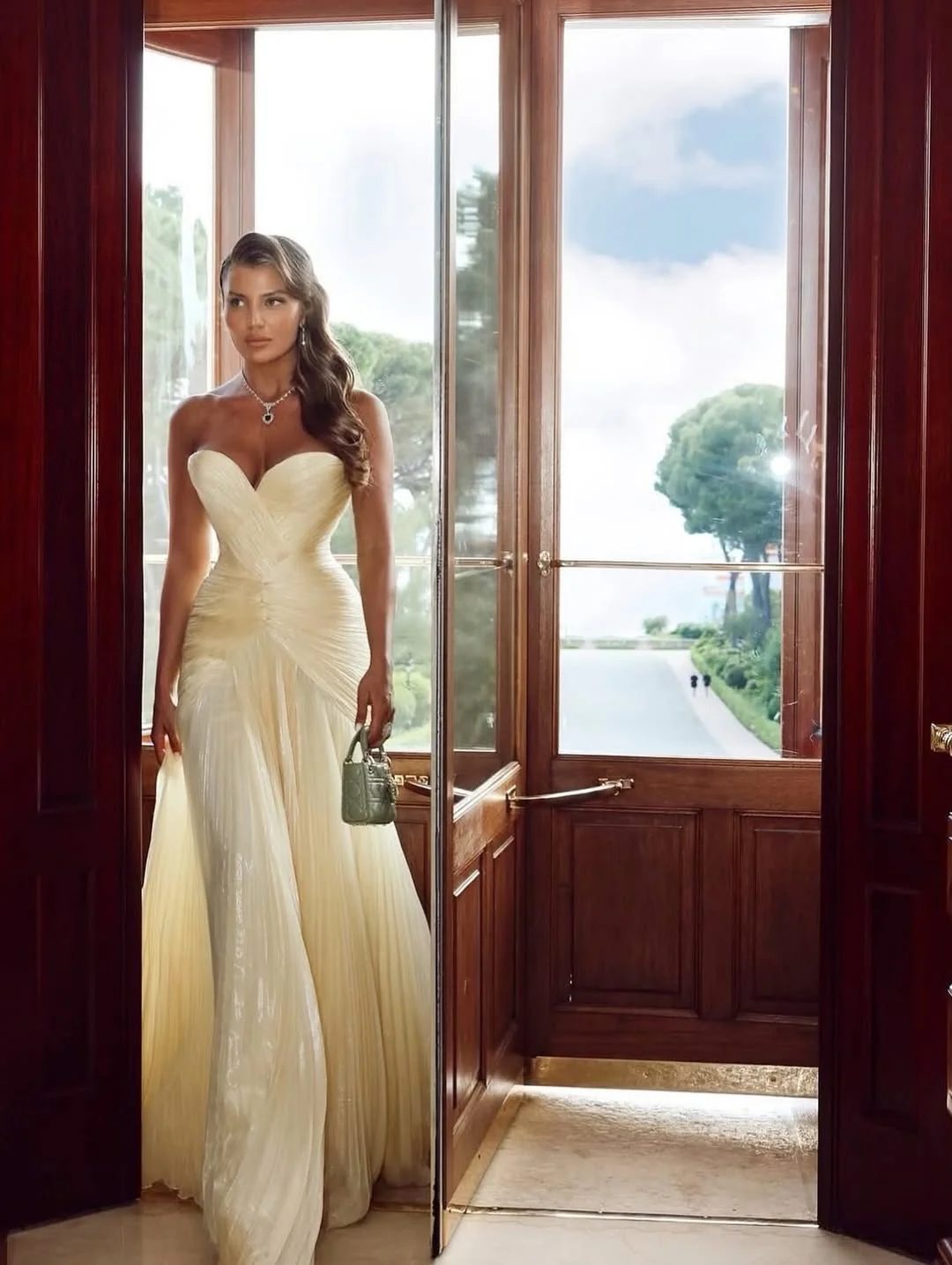 Gorgeous Daffodil Sweetheart Mermaid Prom Dress Long With Pleats On Sale - Image 3