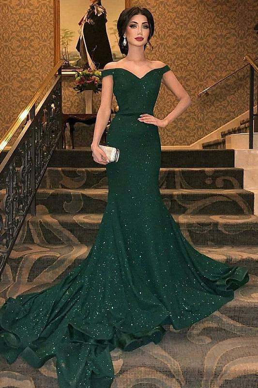 Gorgeous One-shoulder Applique Prom Dresses Long Sleevess Side Slit Chic Evening Dresses with Belt - Image 2