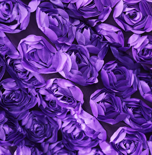 Gorgeous Purple Long Sleeves V-Neck Prom Dress Sequins With Flowers - Image 3