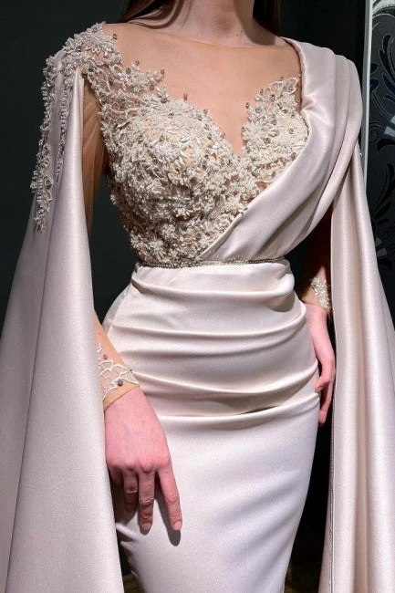 Amazing Red Mermaid Prom Dress V-Neck Long On Sale - Image 4