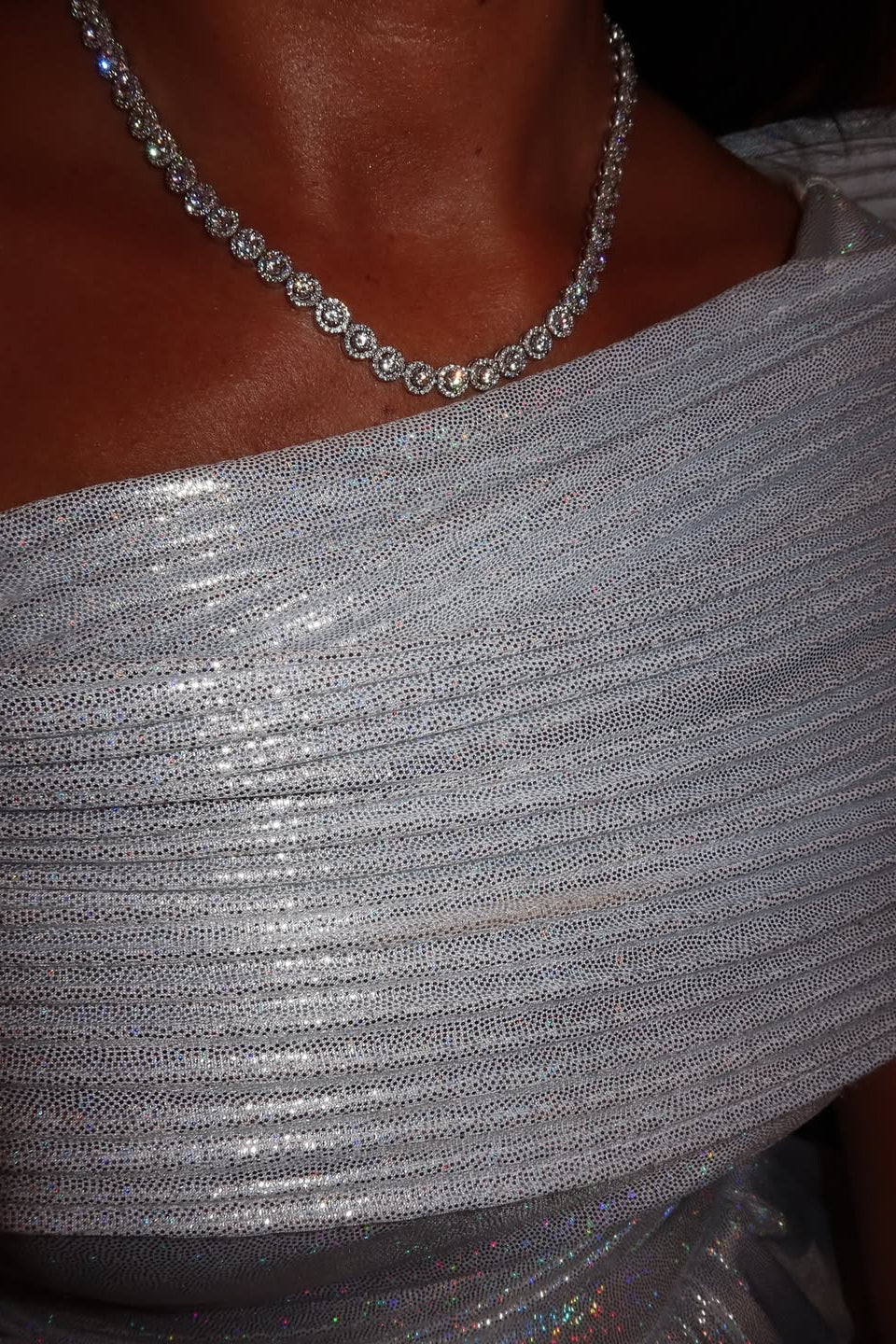 Gorgeous Silver Portrait Sleeveless Sequins Prom Dresses High Split Long On Sale - Image 5
