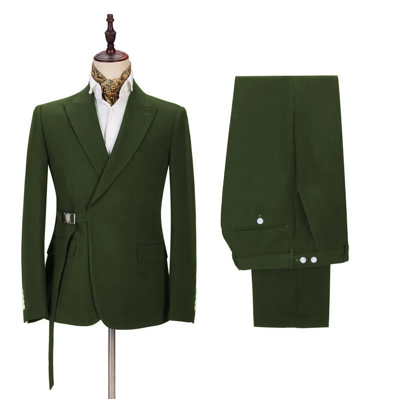 Elegant Bespoke Peaked Lapel Men Suits for Prom - Image 2