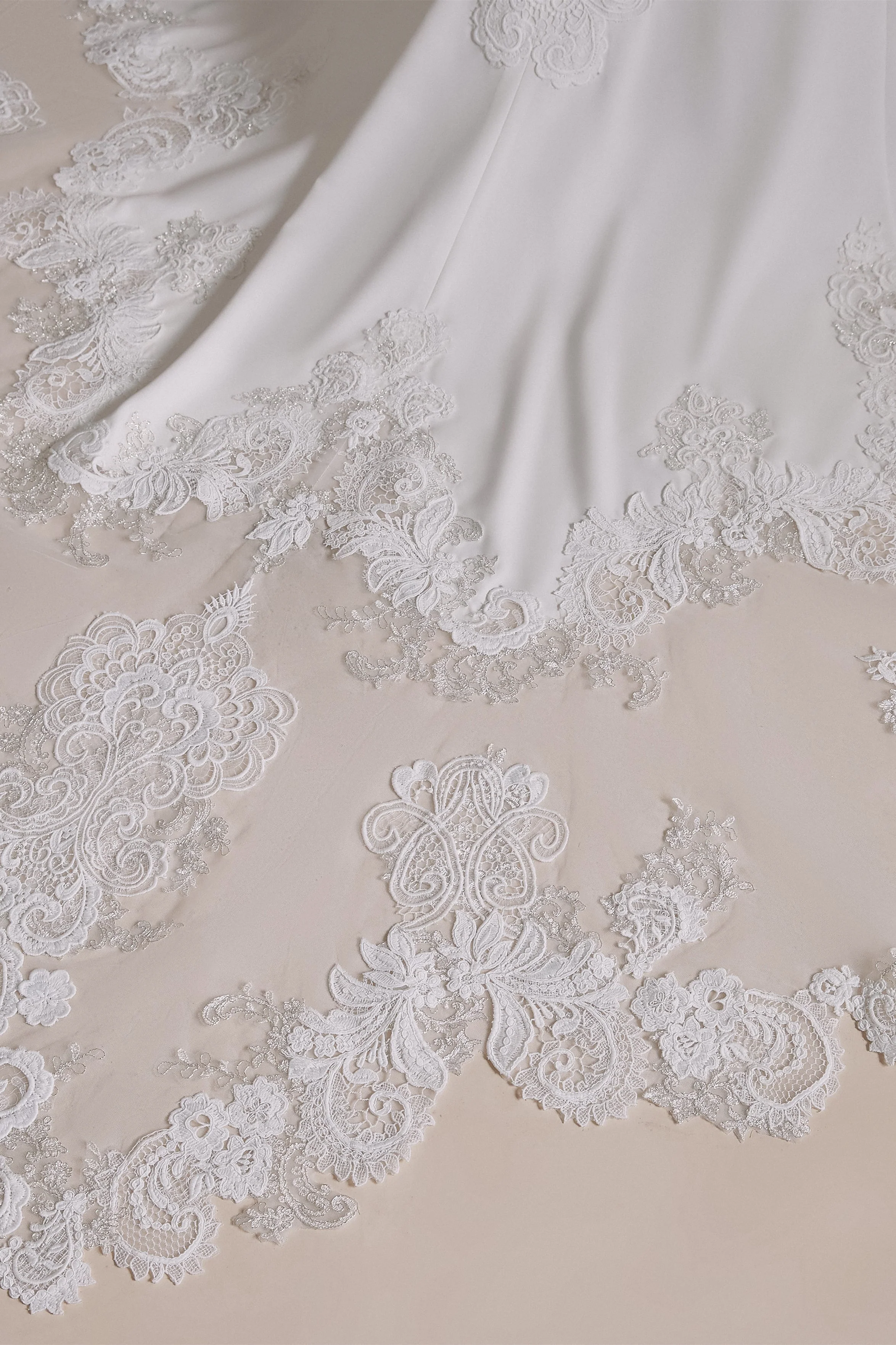 Halter Lace Applique Mermaid Wedding Dress | Ballbella Design - Image 9