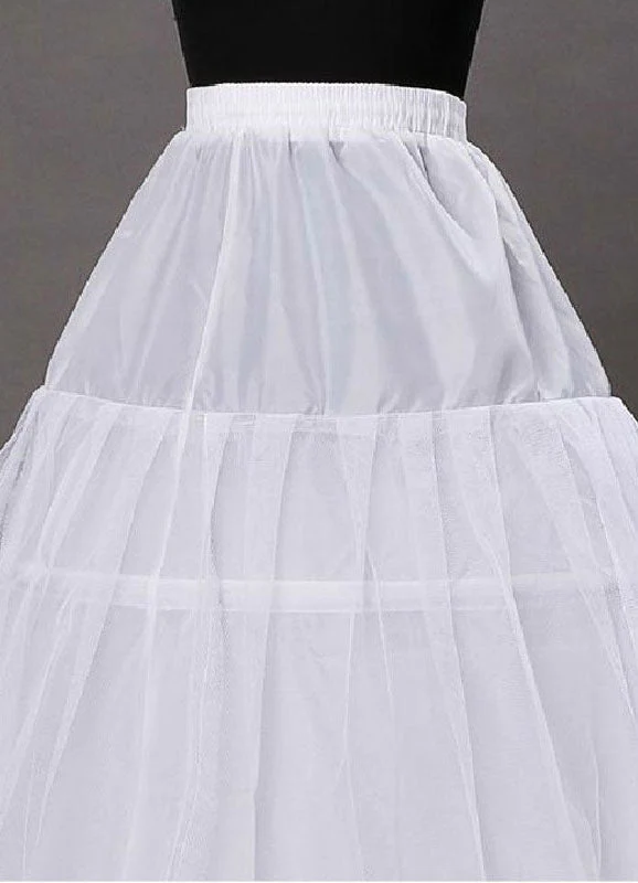 Ivory Taffeta A Line 1 Layer 3 Hoop Wedding Petticoats - Image 3