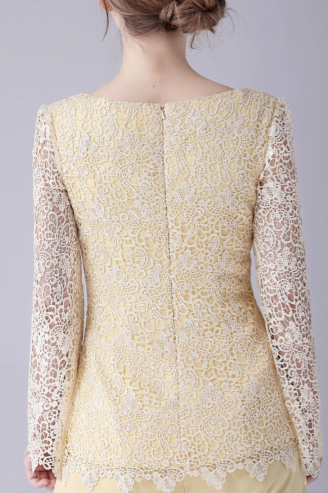 Jewel Lace Long sleeves Casual mother's suit - Image 2