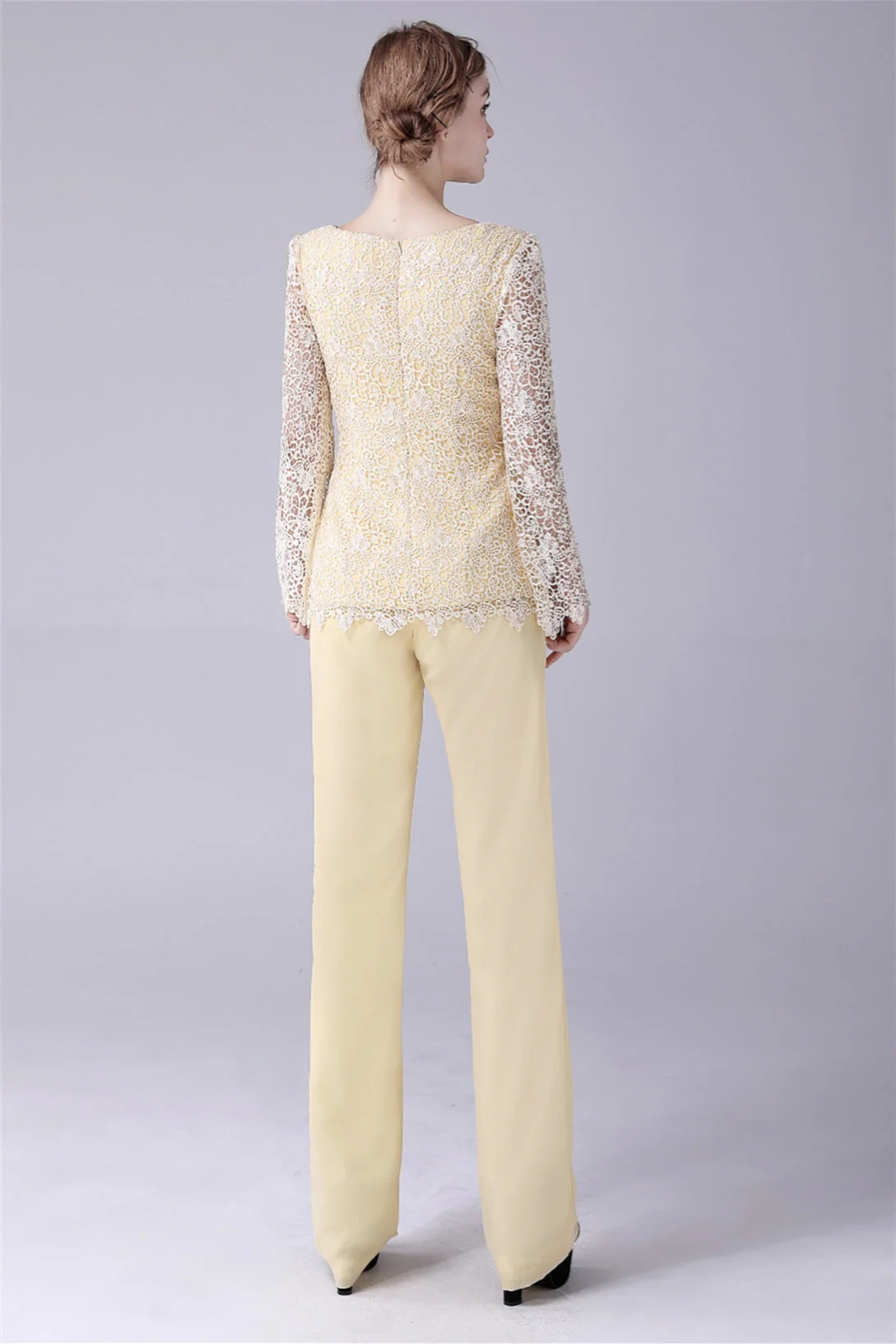 Jewel Lace Long sleeves Casual mother's suit - Image 6