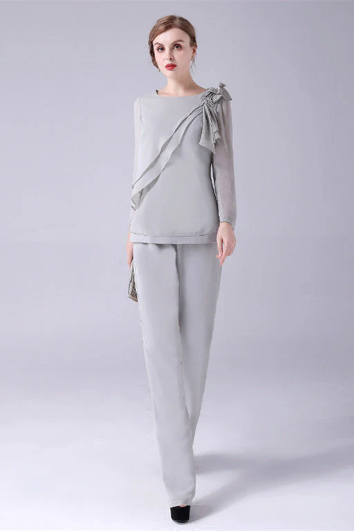 Jewel long sleeves handmadeflower mother's suit - Image 6