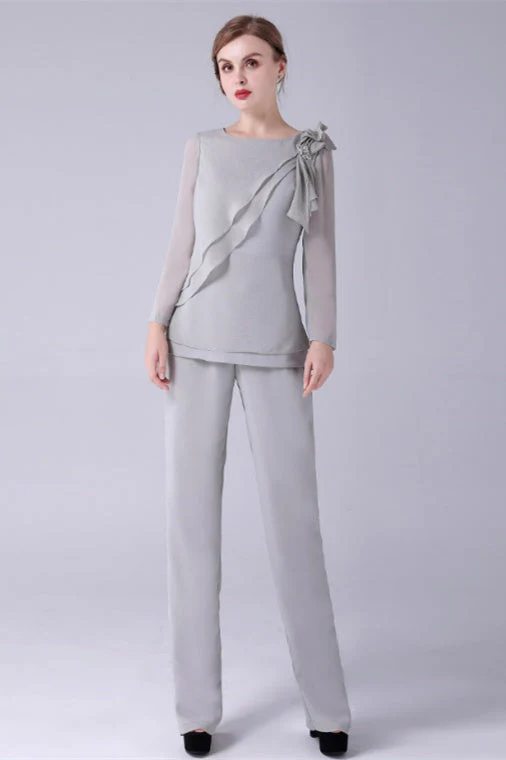 Jewel long sleeves handmadeflower mother's suit - Image 8