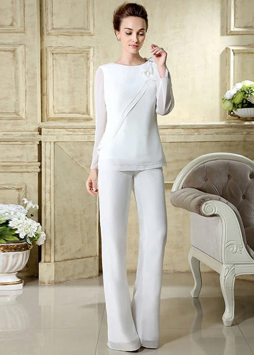 Jewel ruffles Long Sleeves Vintage Mother’s suit - Image 4