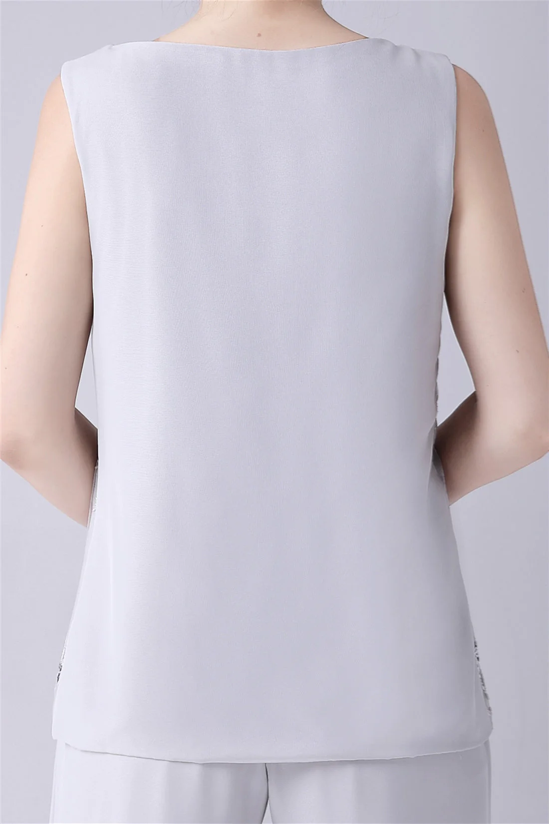 Jewel Strap Lace Sleeveless Casual mother's dress - Image 2