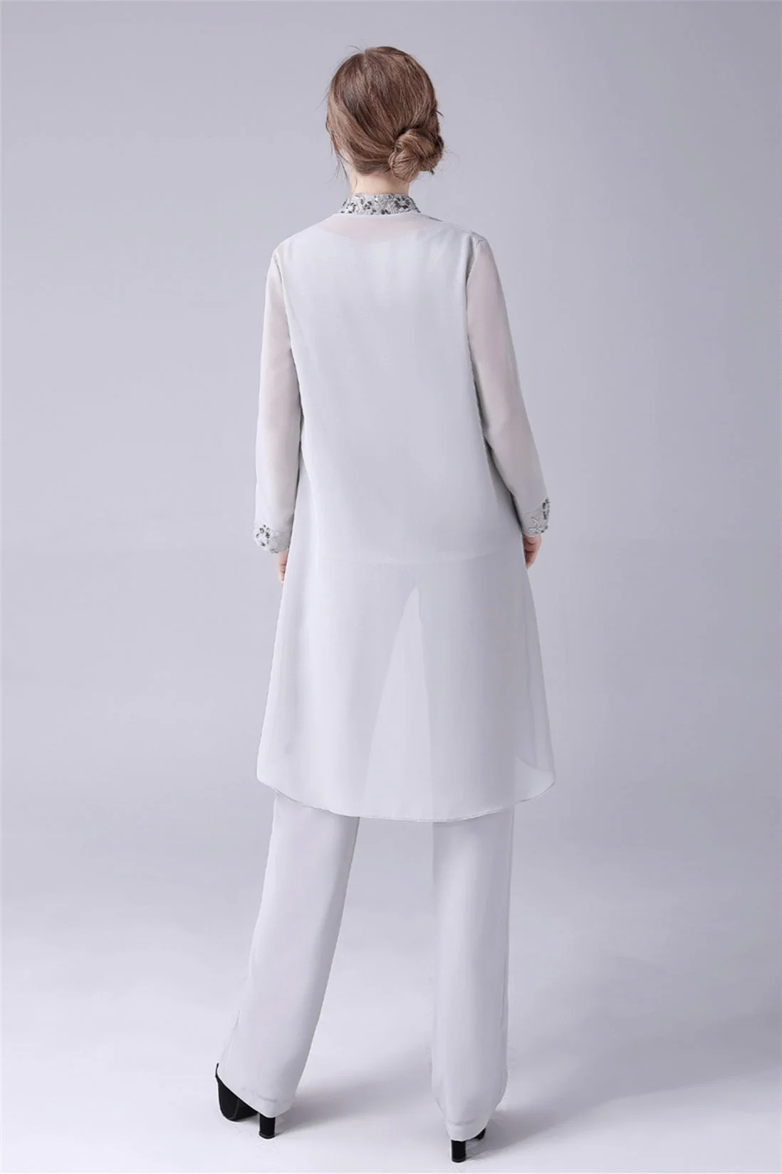 Jewel Strap Lace Sleeveless Casual mother's dress - Image 8