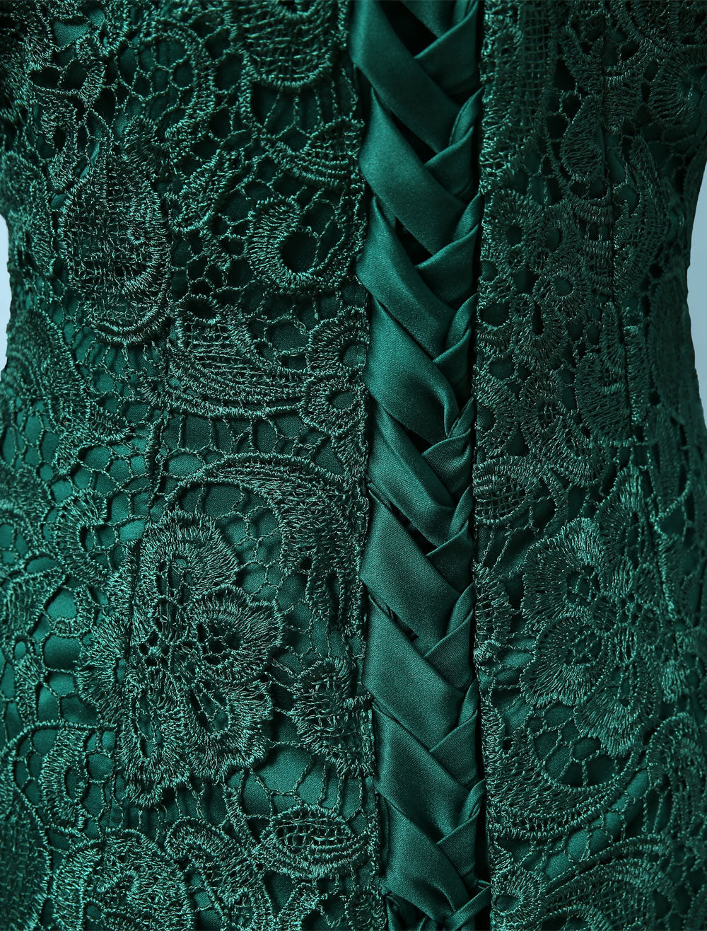 Stunning Lace Evening Dress Off The Shoulder Mermaid Party Dress Dark Green Half Sleeve Maxi Occasion Dress wedding guest dress - Image 9