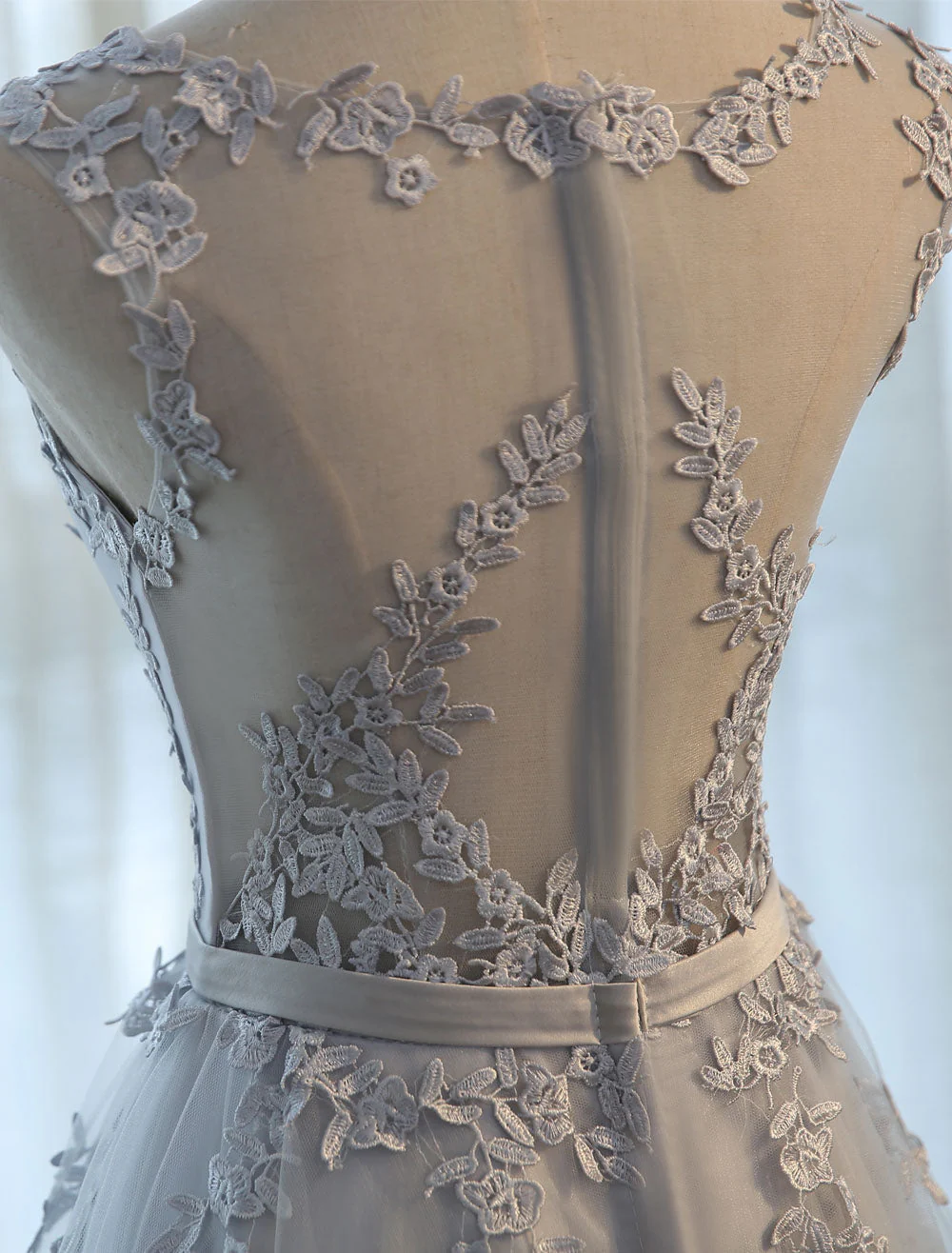 Glamorous Long Evening Dresses Lace Cameo Pink Party Dress A Line Applique Tulle Maxi Formal Dress - Image 15