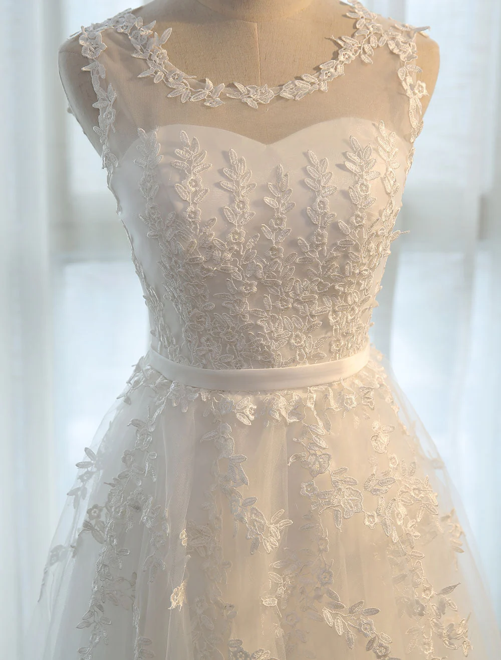 Glamorous Long Evening Dresses Lace Cameo Pink Party Dress A Line Applique Tulle Maxi Formal Dress - Image 8