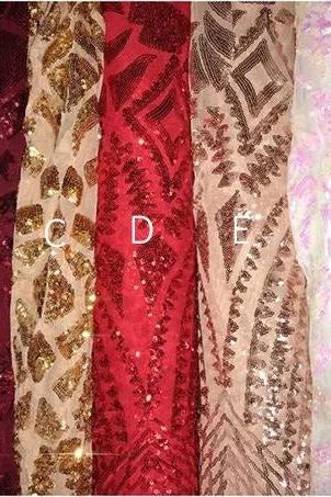 Long Sleevess V-neck Beading Patterns Long Mermaid Prom Gowns - Image 5