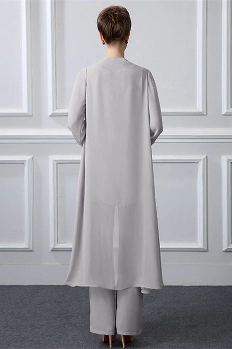 Long Tulle Jewel Vintage Knee-length Mother's suit - Image 2