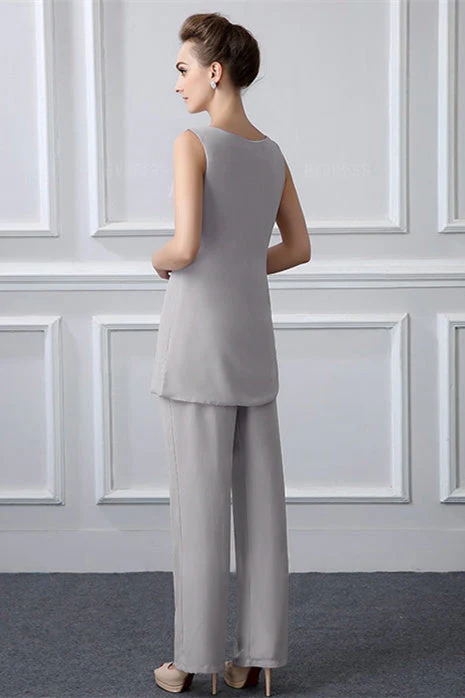 Long Tulle Jewel Vintage Knee-length Mother's suit - Image 4