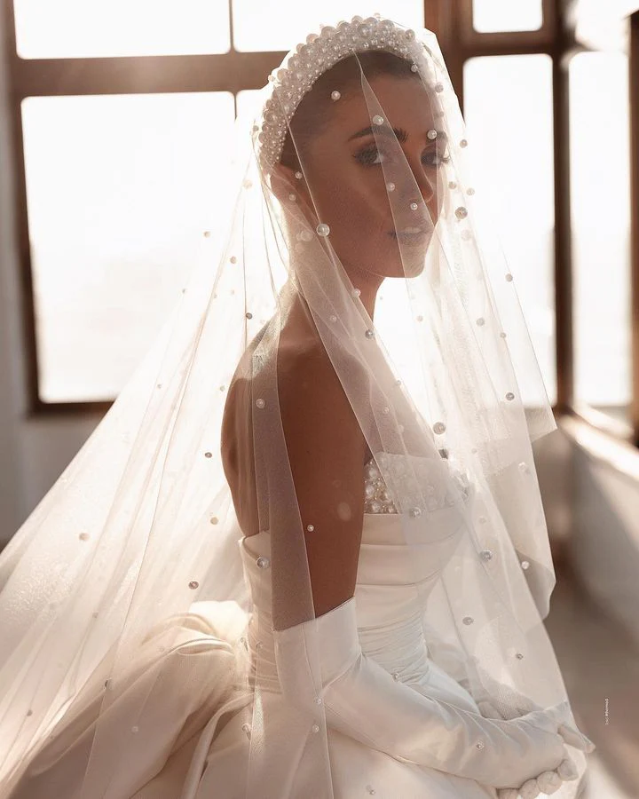 Gorgeous Strapless Ball Gown Wedding Dress With Beadings Online - Image 6
