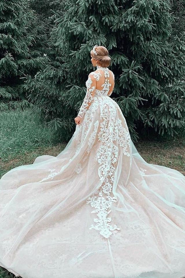 Luxurious Sweetheart Lace Tulle Mermaid Spring Wedding Dress - Image 6