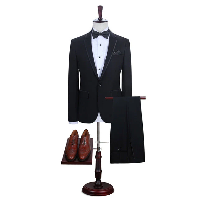 Classy Black One Button Designer Men Suits Online - Image 2