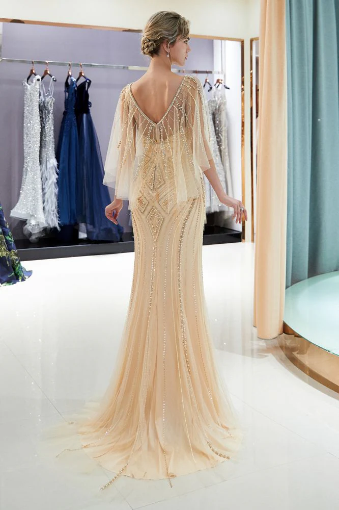 MAXINE Mermaid Sweetheart Illusion Neckline Sequins Beading Evening Dresses - Image 11