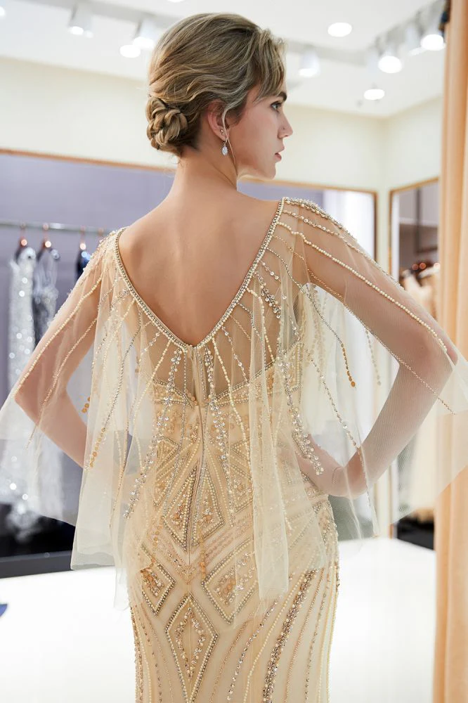 MAXINE Mermaid Sweetheart Illusion Neckline Sequins Beading Evening Dresses - Image 12