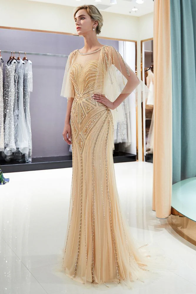 MAXINE Mermaid Sweetheart Illusion Neckline Sequins Beading Evening Dresses - Image 13