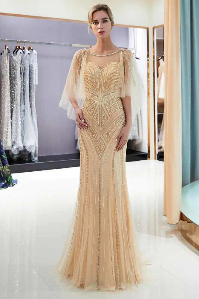 MAXINE Mermaid Sweetheart Illusion Neckline Sequins Beading Evening Dresses - Image 15