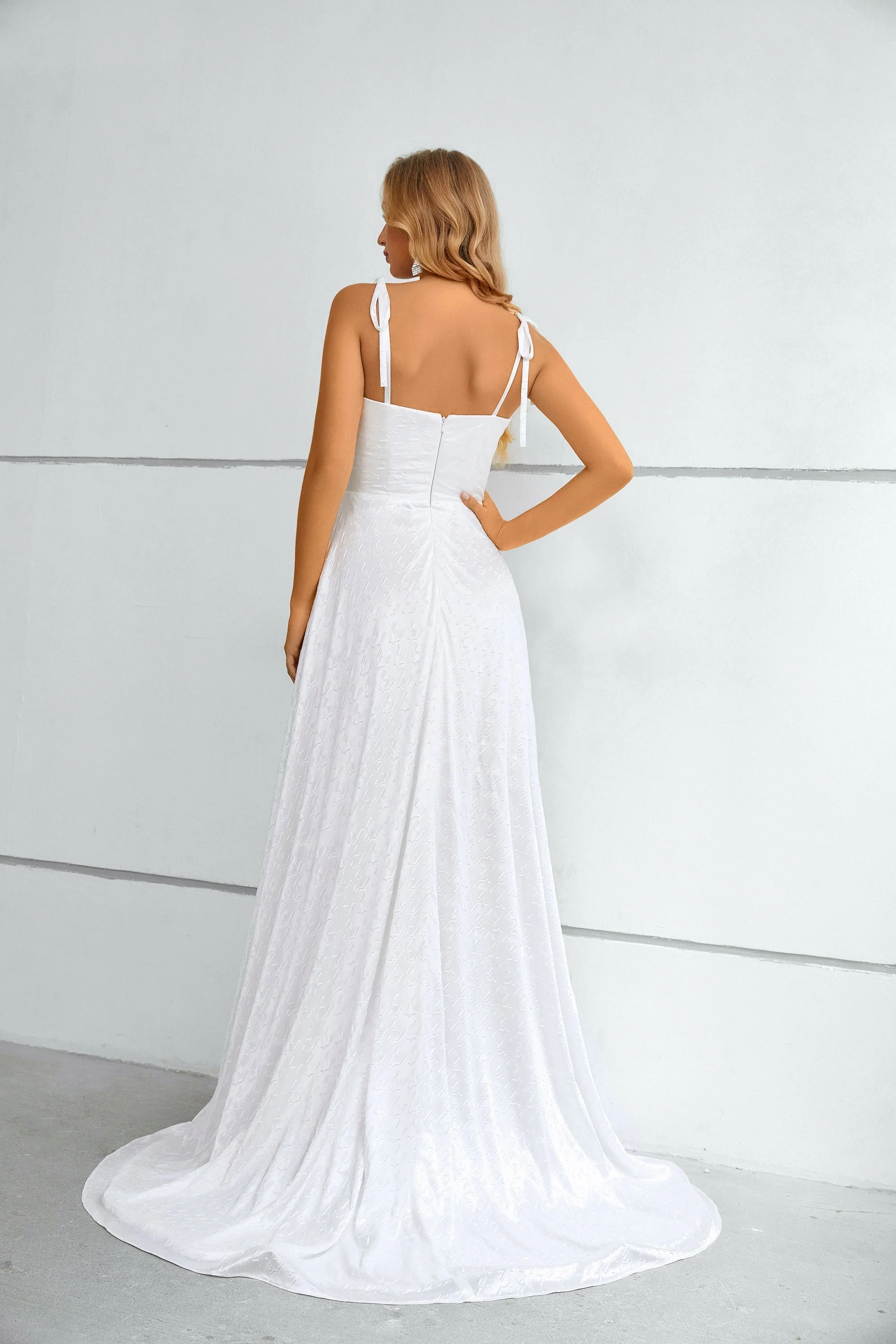 Mermaid High Split Sweetheart Spaghetti strap Floor-length Sleeveless Backless Prom Dresses - Image 2