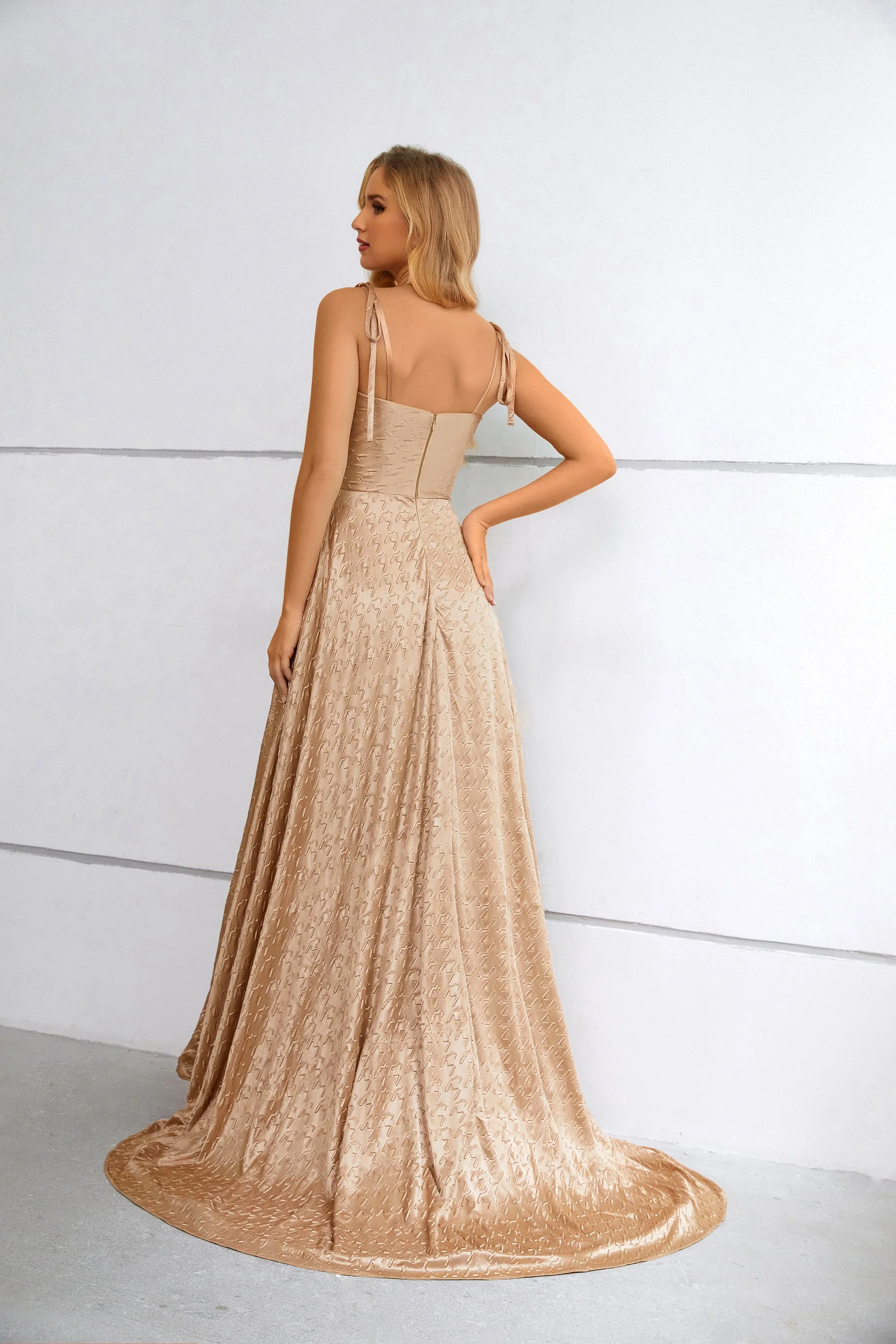 Mermaid High Split Sweetheart Spaghetti strap Floor-length Sleeveless Backless Prom Dresses - Image 8