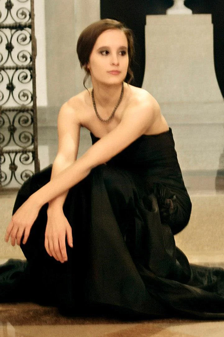 Mermaid Strapless Floor Length Chiffon Handmade Flower Glam Prom Dress - Image 4