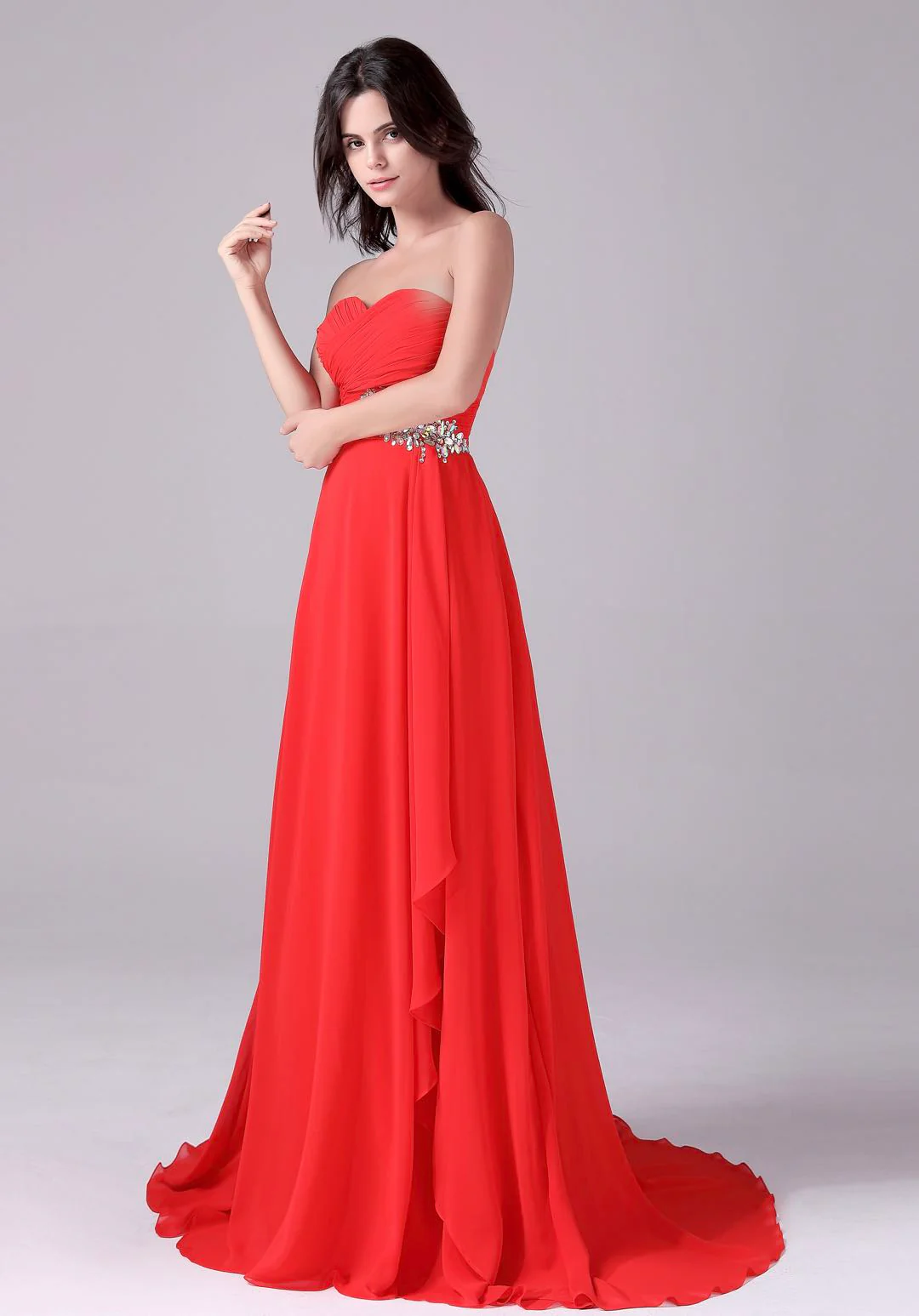 Mermaid Strapless Long Length Backless Mother’s dress - Image 2
