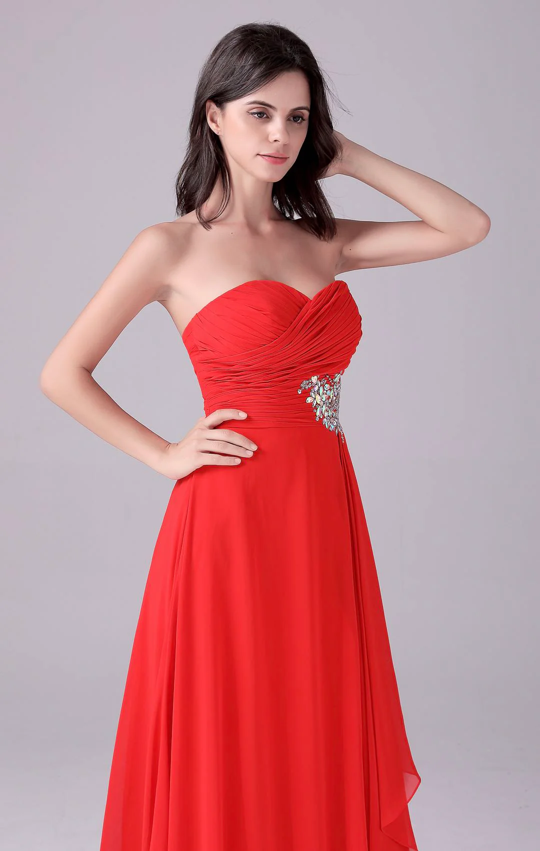 Mermaid Strapless Long Length Backless Mother’s dress - Image 3