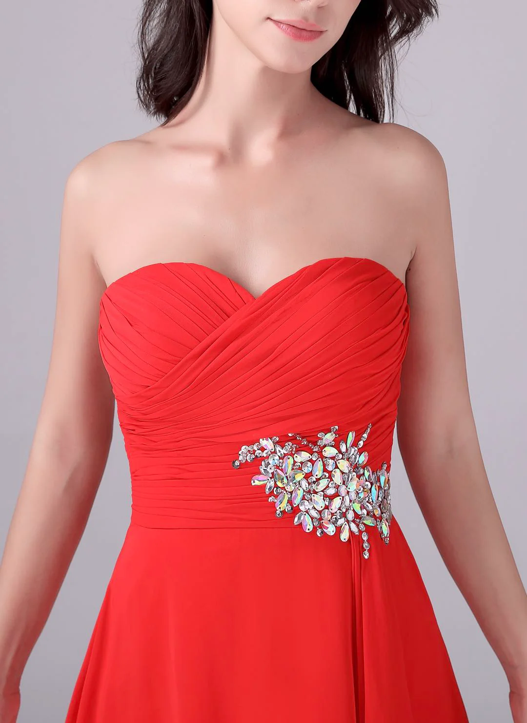 Mermaid Strapless Long Length Backless Mother’s dress - Image 4