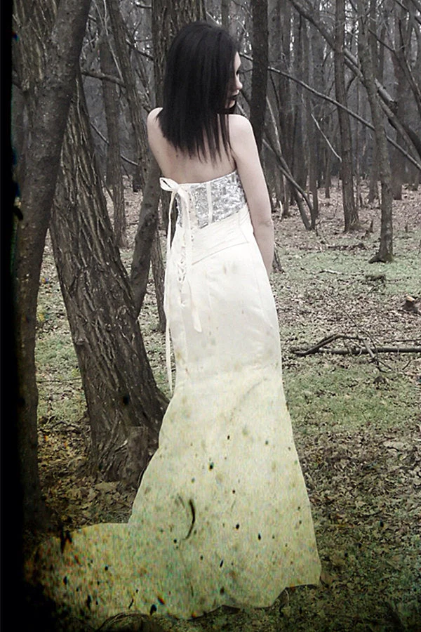 Mermaid Sweetheart Floor Length Chiffon Rhinestone Prom Dress - Image 2