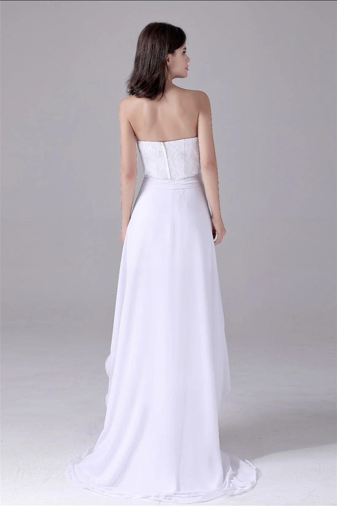 Mermaid Sweetheart Lace Knee-length Sleeveless Backless Paillette mother's dress - Image 7
