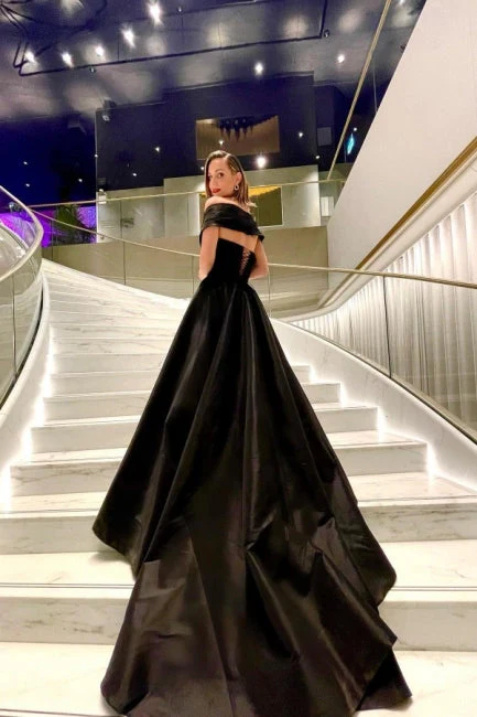 Ballbella Modern Sleeveless Evening Dress With Slit Long Black Sequined - Image 2