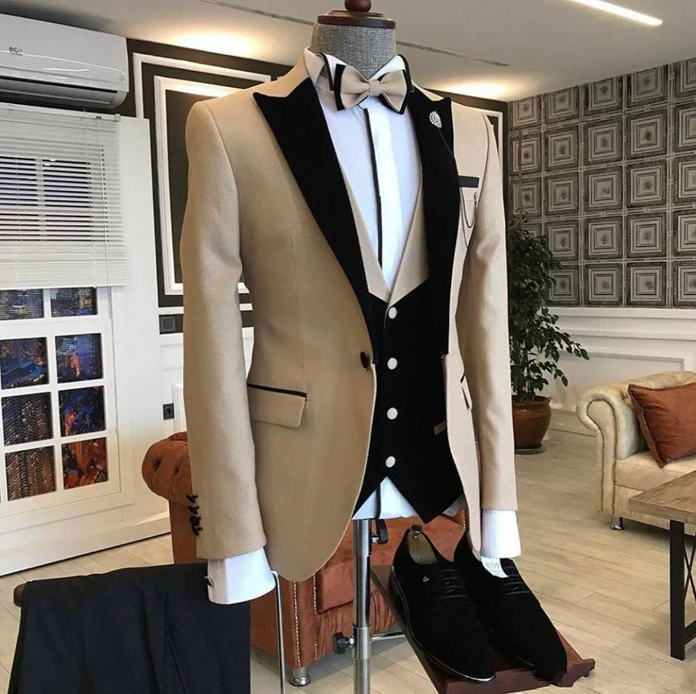 New in One Button Slim Fit Men Suits - Image 2