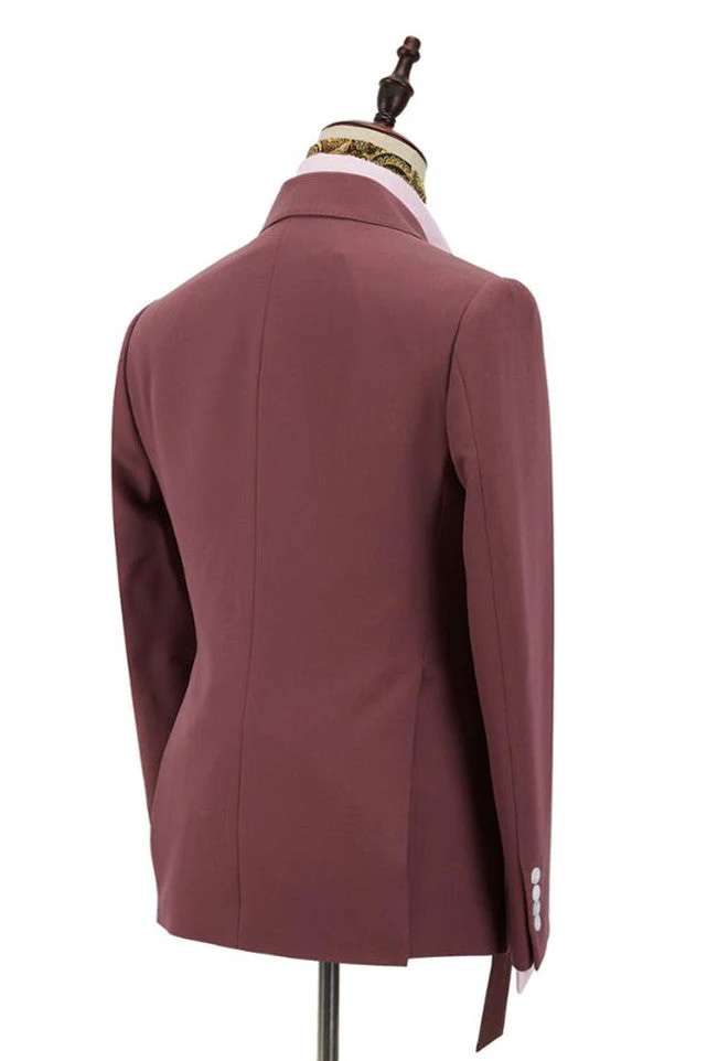 Classy Bespoke Peaked Lapel Slim Fit Men's Prom Suits Online - Image 3
