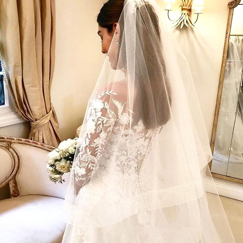 Off-the-Shoulder Long Sleeves Mermaid Lace Wedding Dress - Image 2