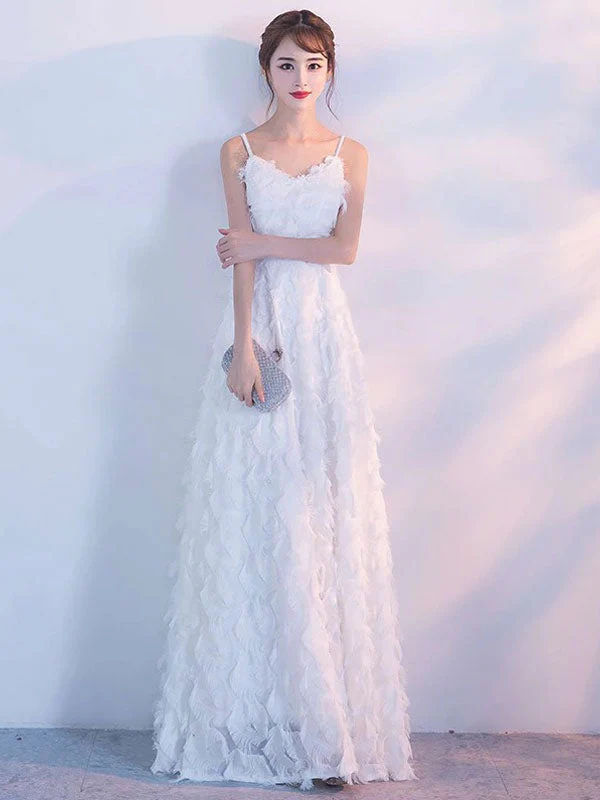 Modern Evening Dresses Blush Pink Long Halter Feathers Sleeveless Floor Length Graduation Dress wedding guest dress - Image 8