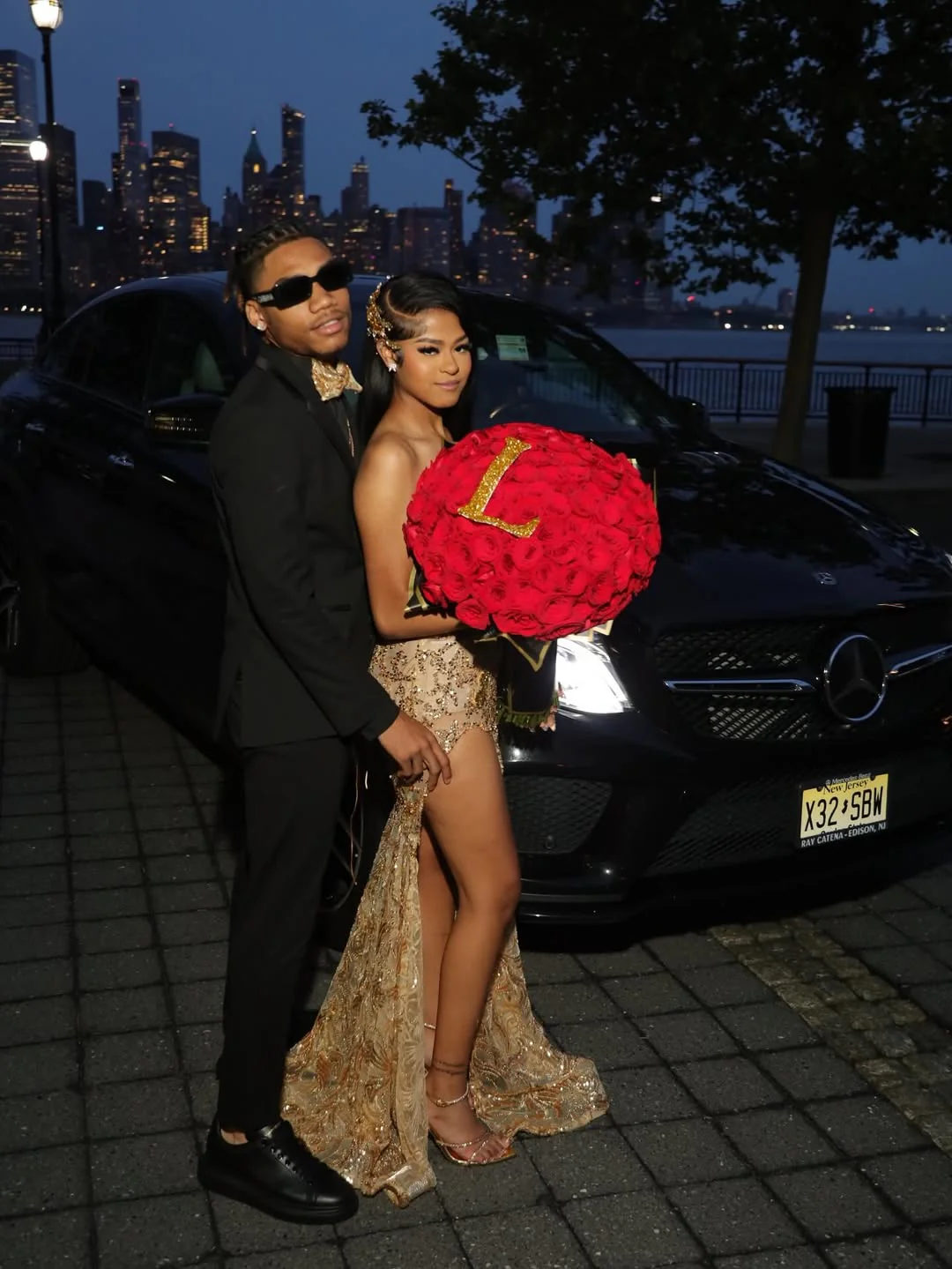 Romantic V-Neck Strapless Sleeveless Mermaid Prom Dresses Sheath Gem With High Split - Image 4